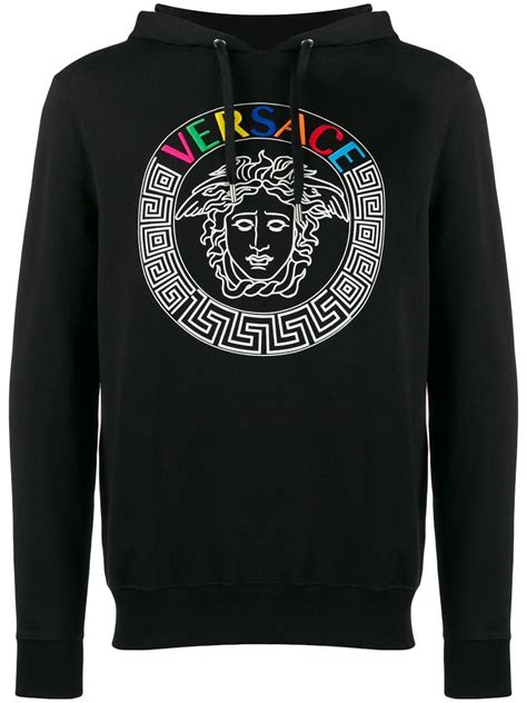 versace mens hoodie|versace patch embroidery hoodie.